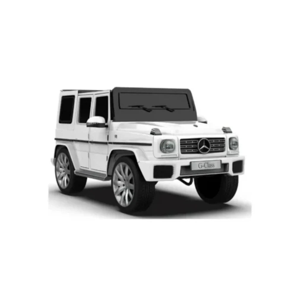 Premium E-Motor Operated Mercedes Benz G-Wagon Ride-On Car for Kids (White)