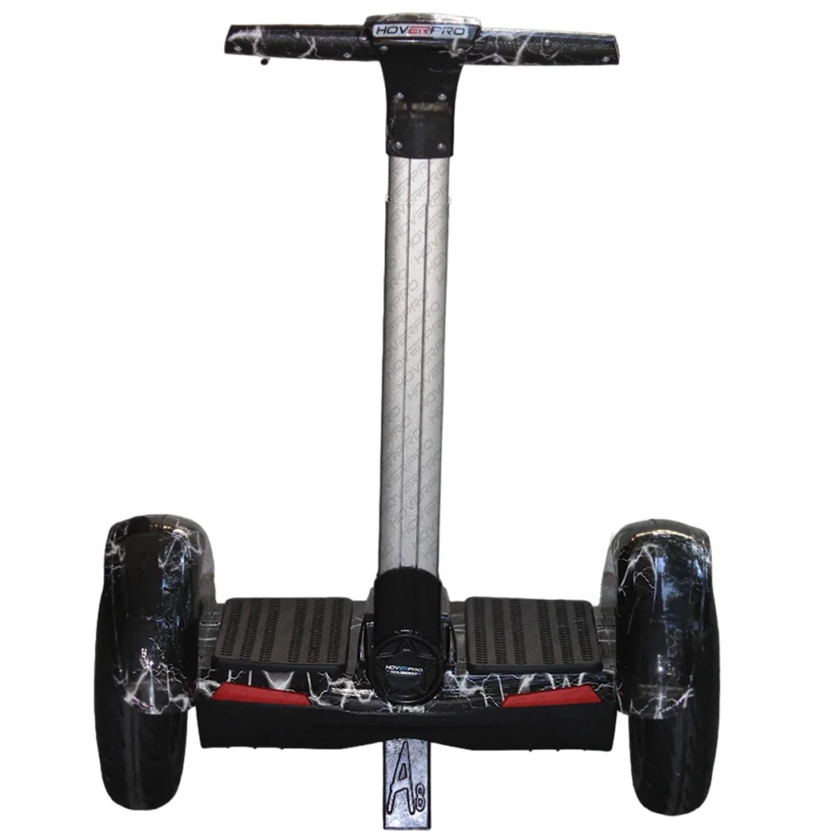 Bluetooth Self-Balancing Hoverboard with Handlebar – Black Lightning Design Electric Scooter