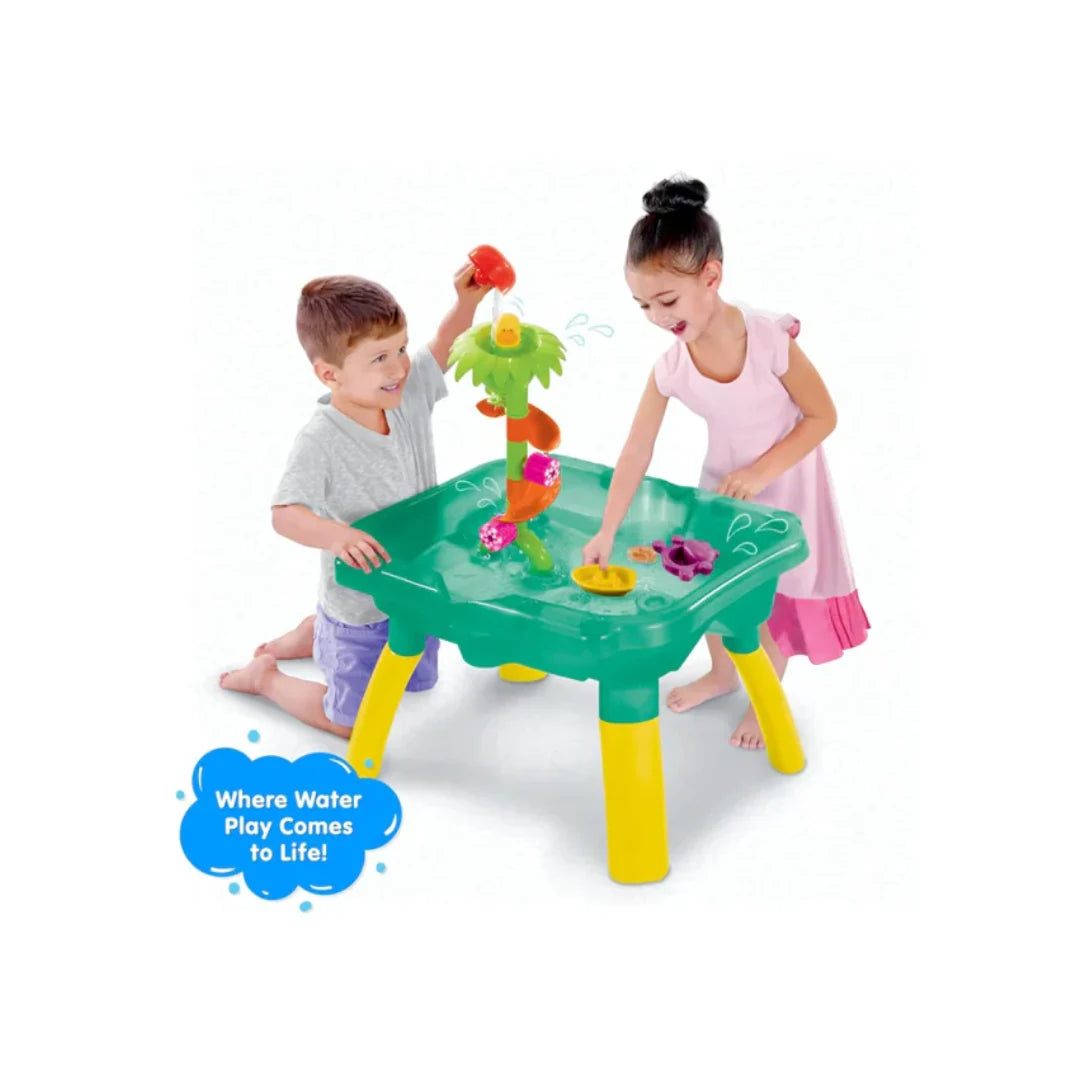 Funskool Giggles Splash & Fun Water Play Table with 10 Accessories – Kids Indoor Activity Toy